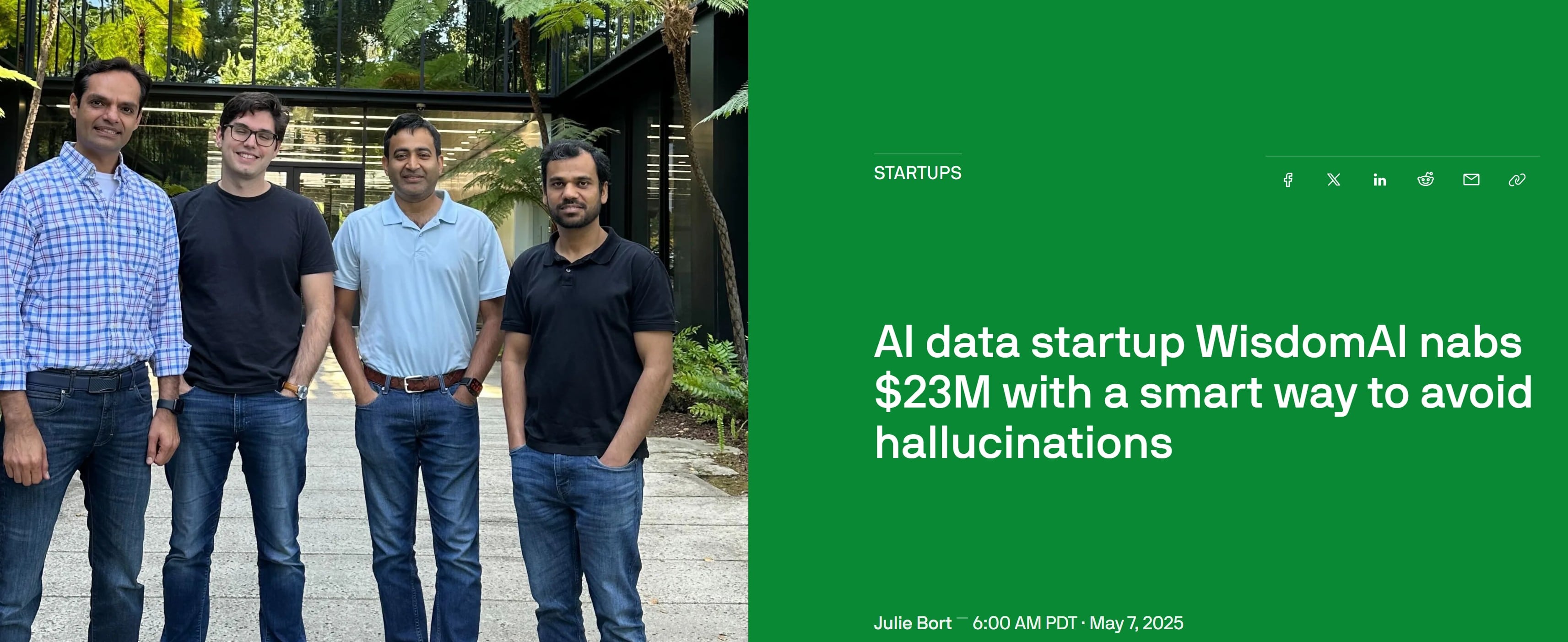 AI data startup WisdomAI nabs $23M Featured on TechCrunch