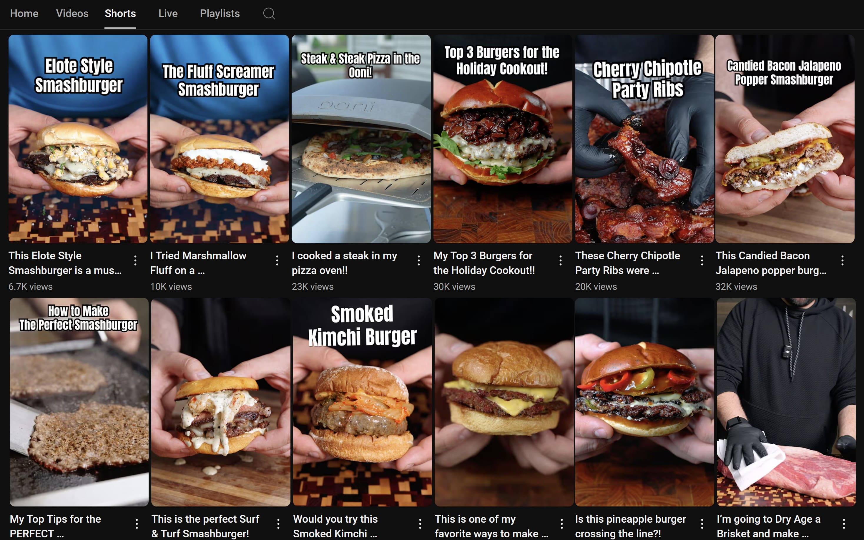 ALF's Kitchen YouTube feed