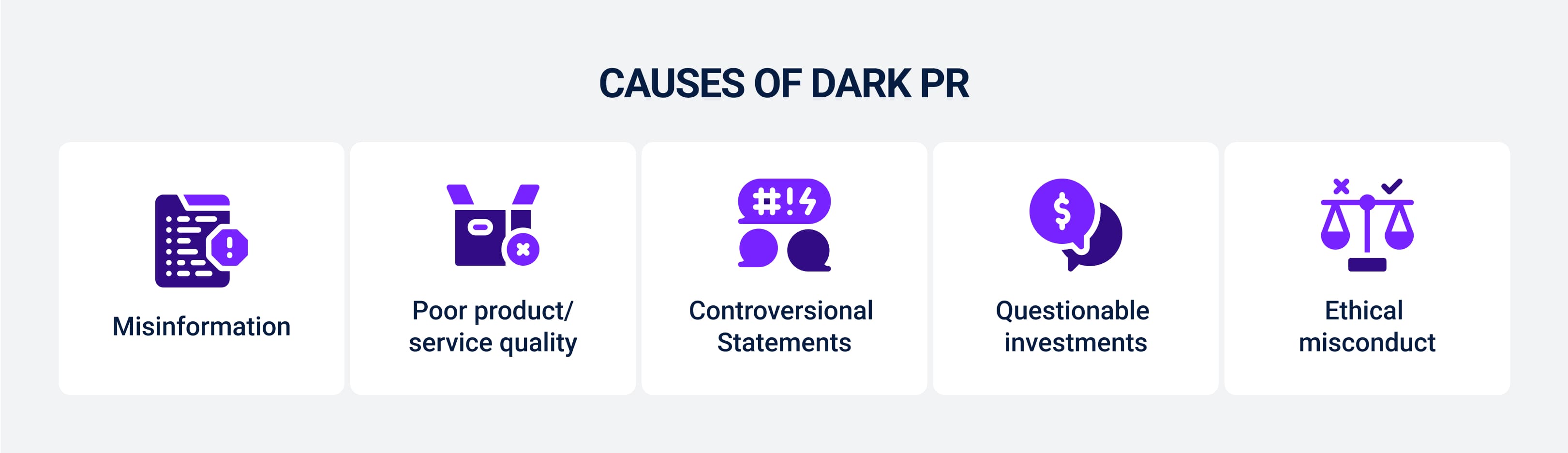 Causes of Dark PR