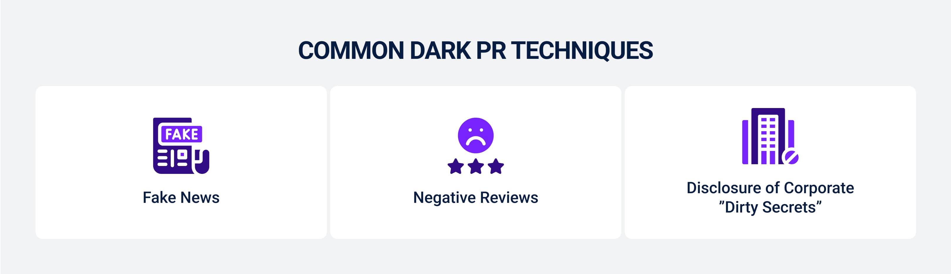 Common dark PR techniques