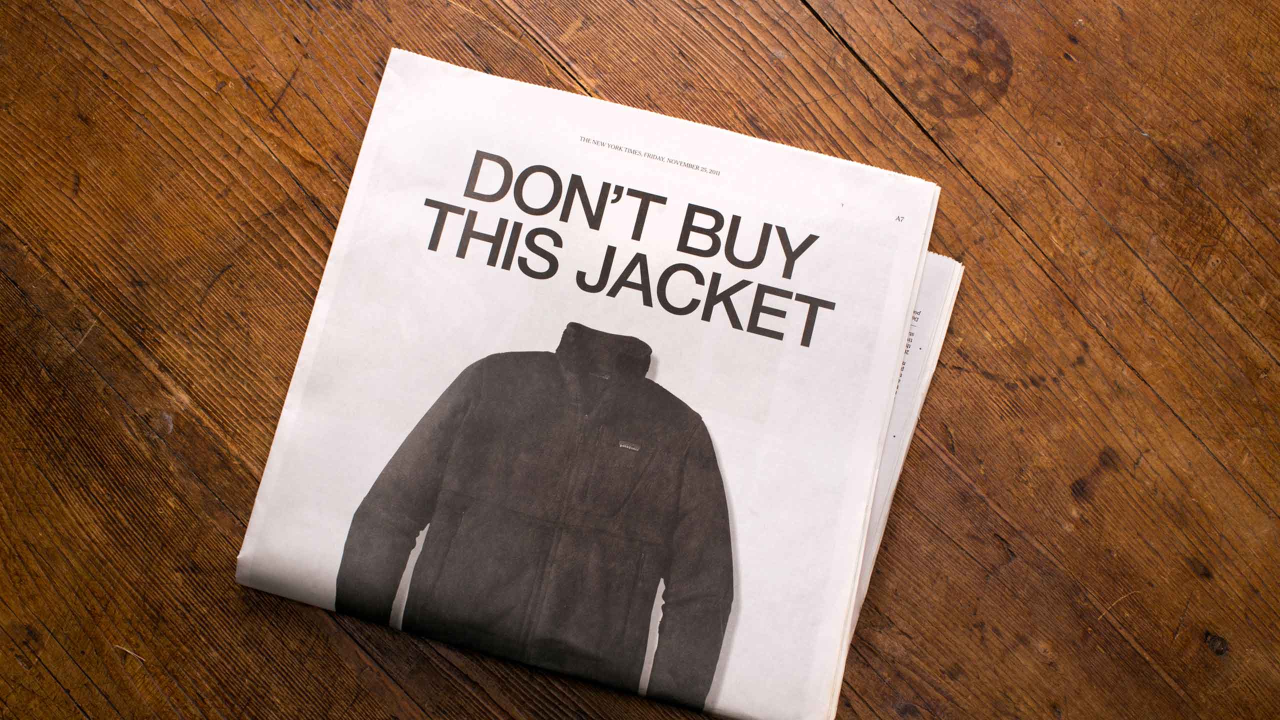 Don't Buy this Jacket PR Campaign - Patagonia