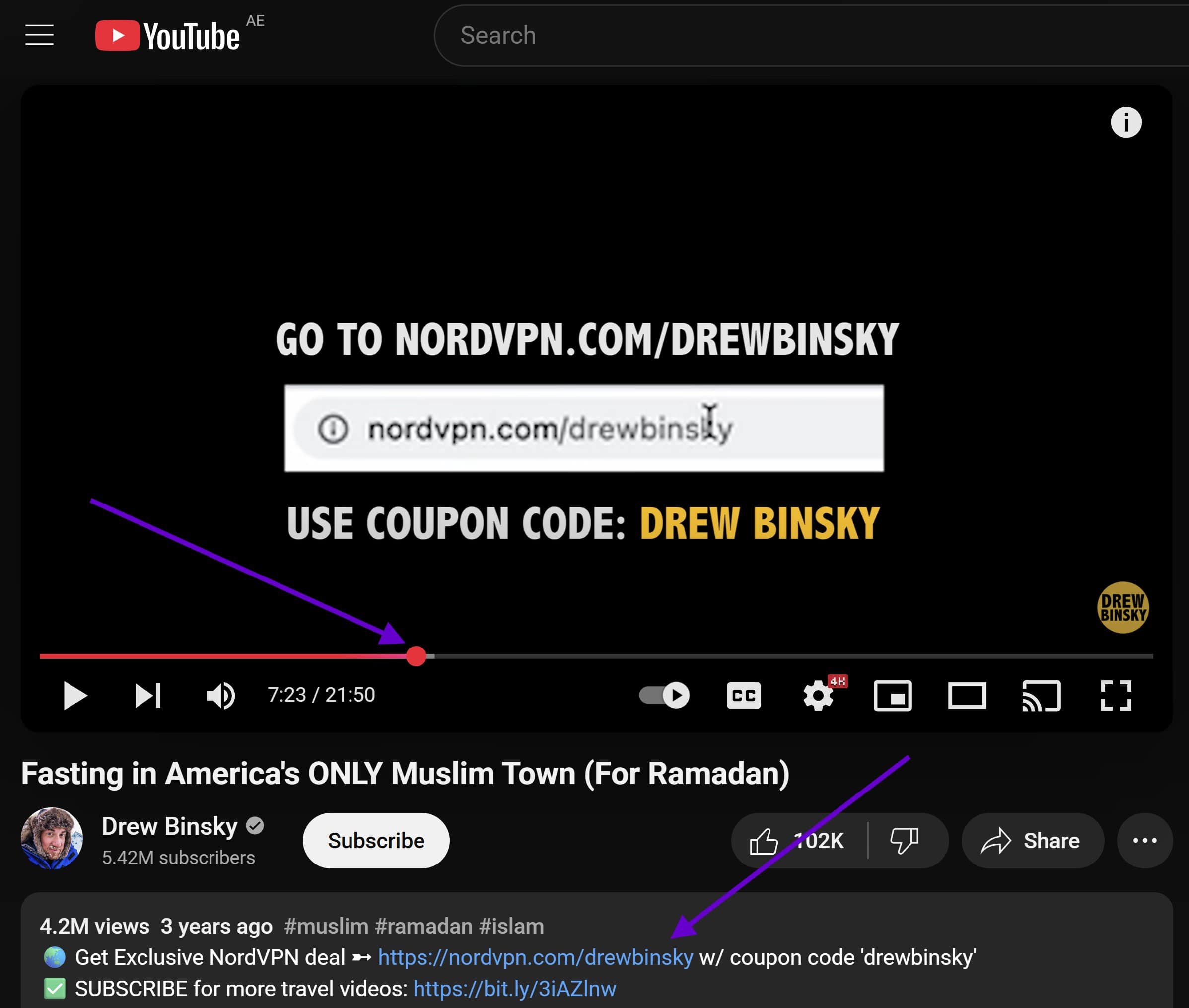 Drew Binsky partners with NordVPN
