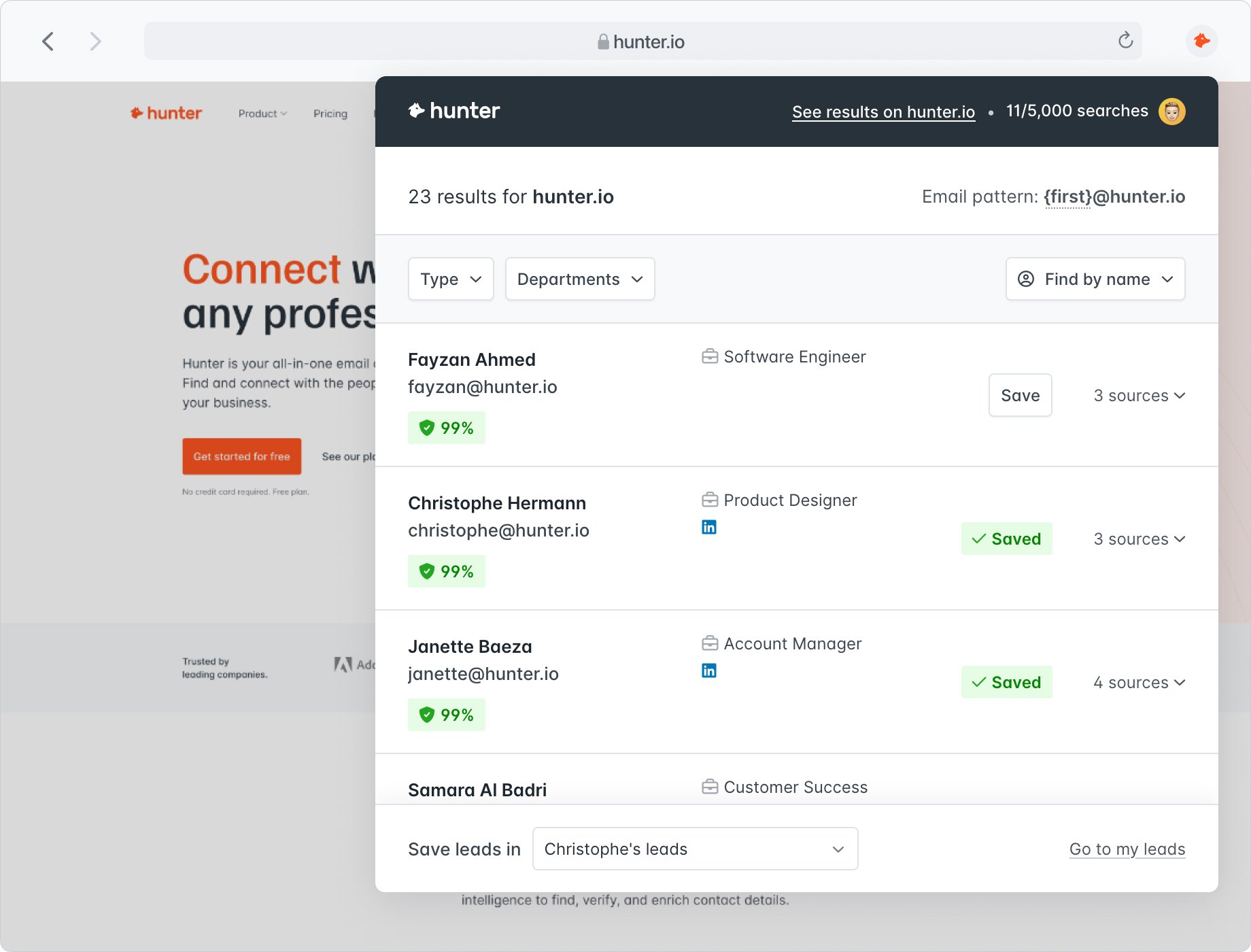 Use an email finder tool