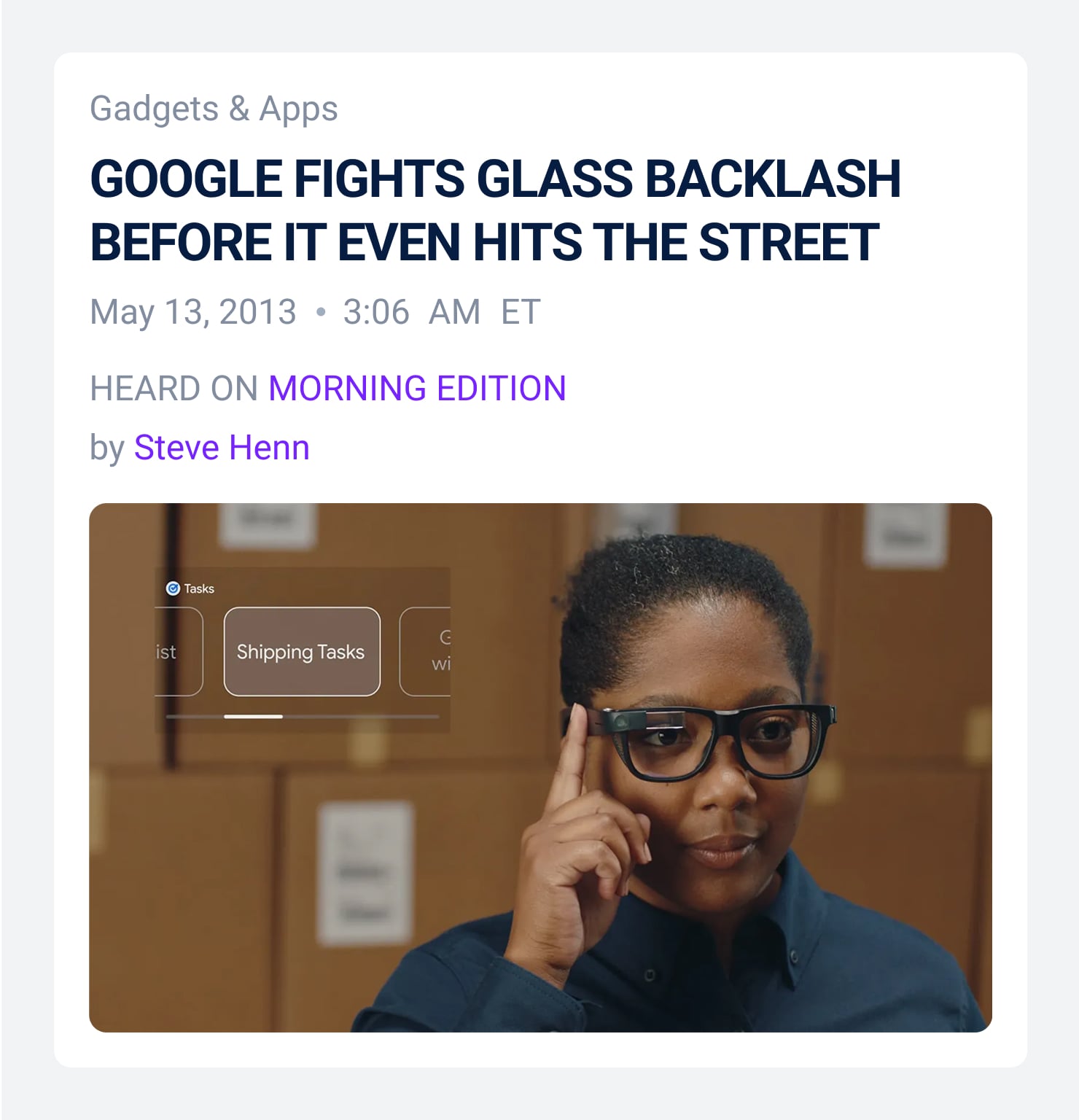 Google Fights Glass Backlash