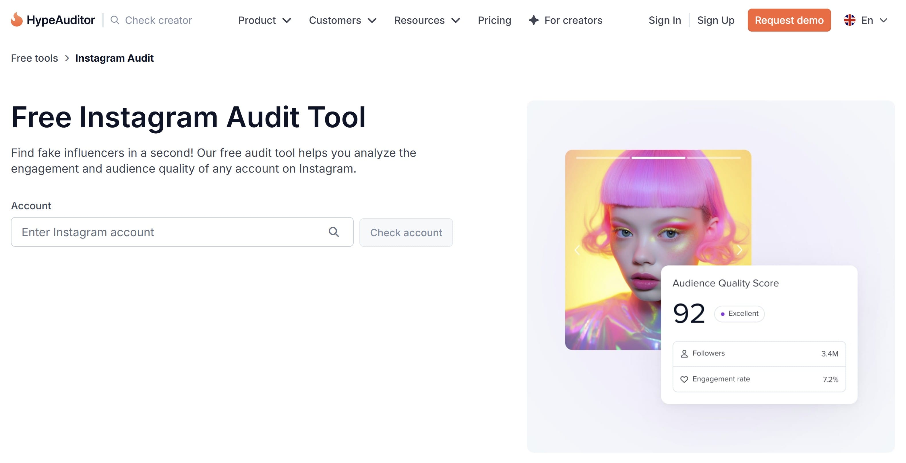 HypeAuditor Instagram Audit Tool