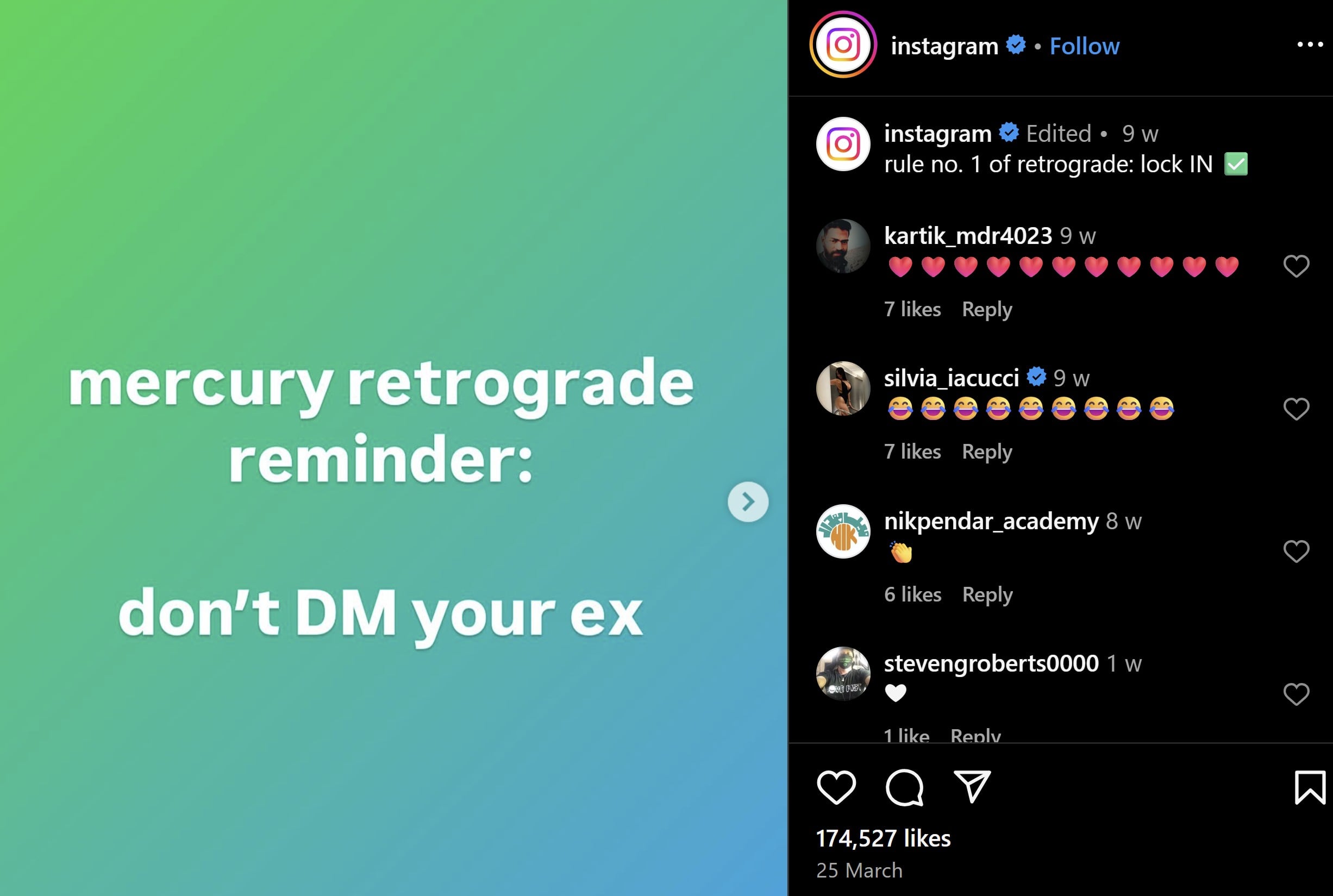 Instagram participates in the meme culture