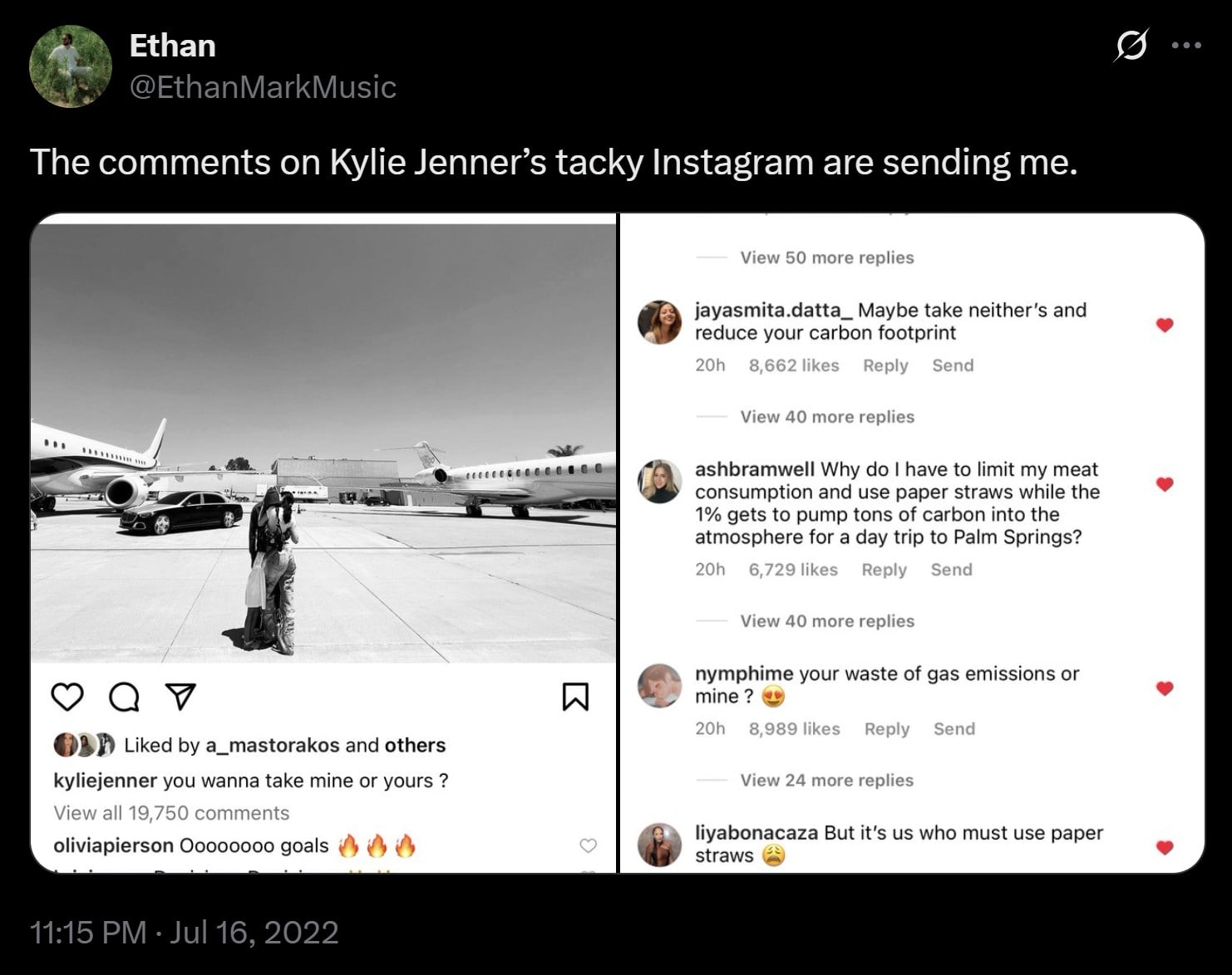 Kylie Jenner posted a photo to Instagram with Travis Scott