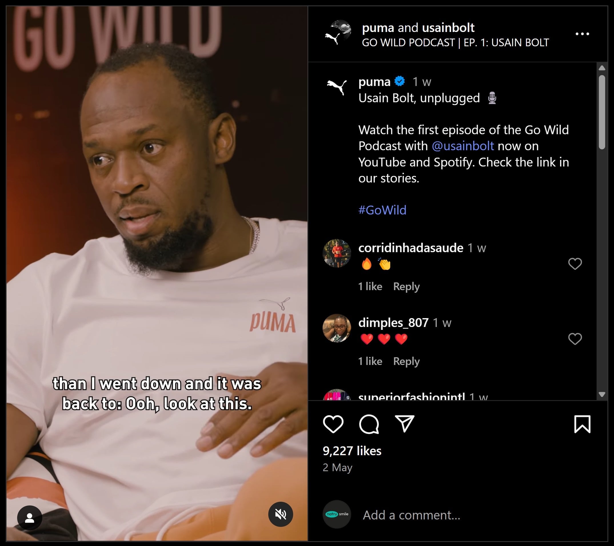 PUMA recently introduced a new podcast series, Go Wild
