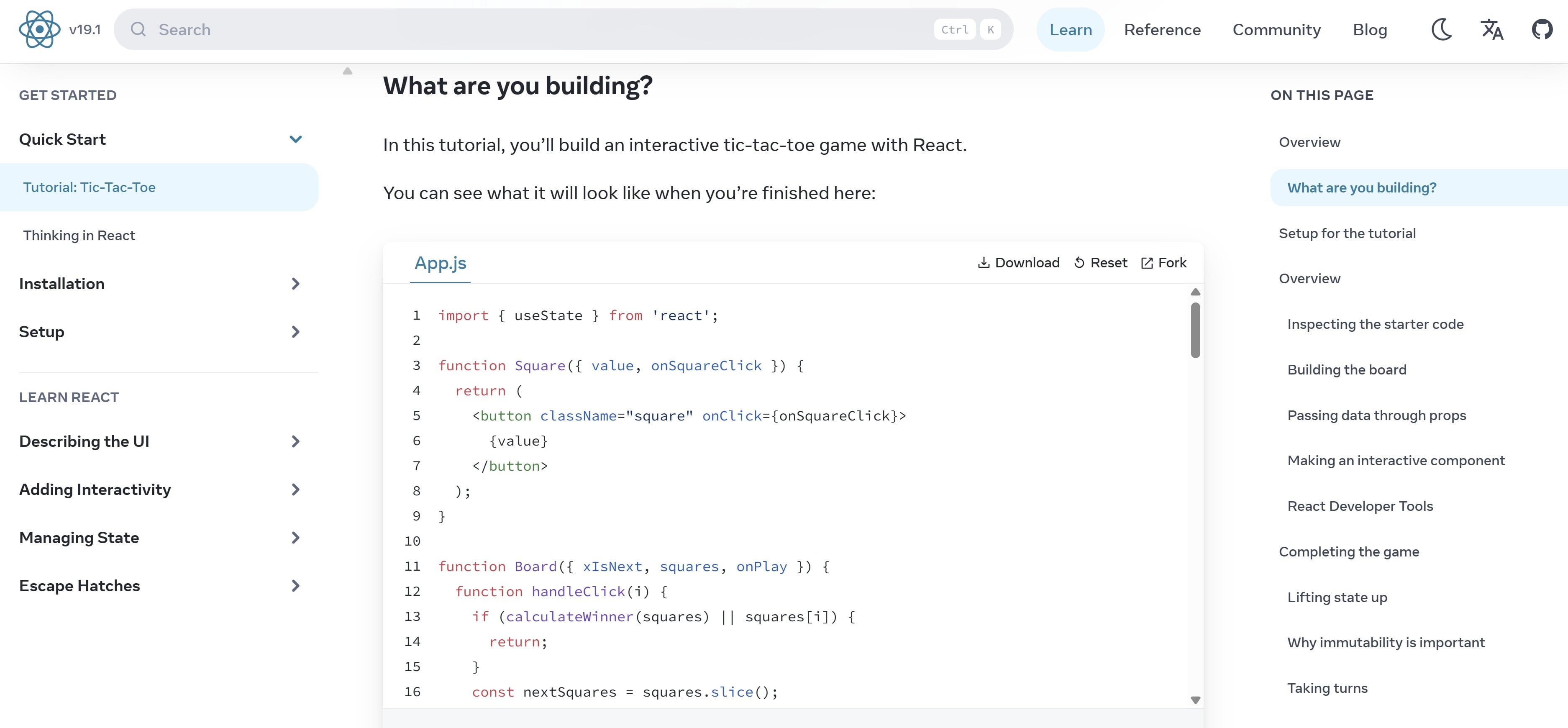 React.js Documentation
