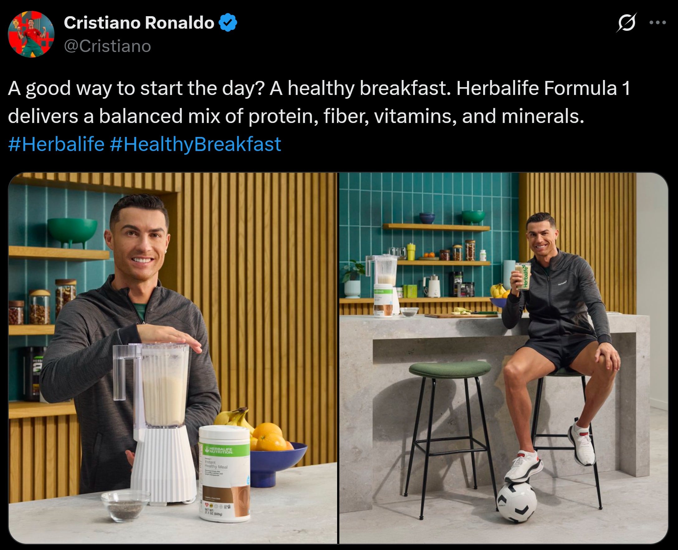 Ronaldo's Endorsement of Herbalife