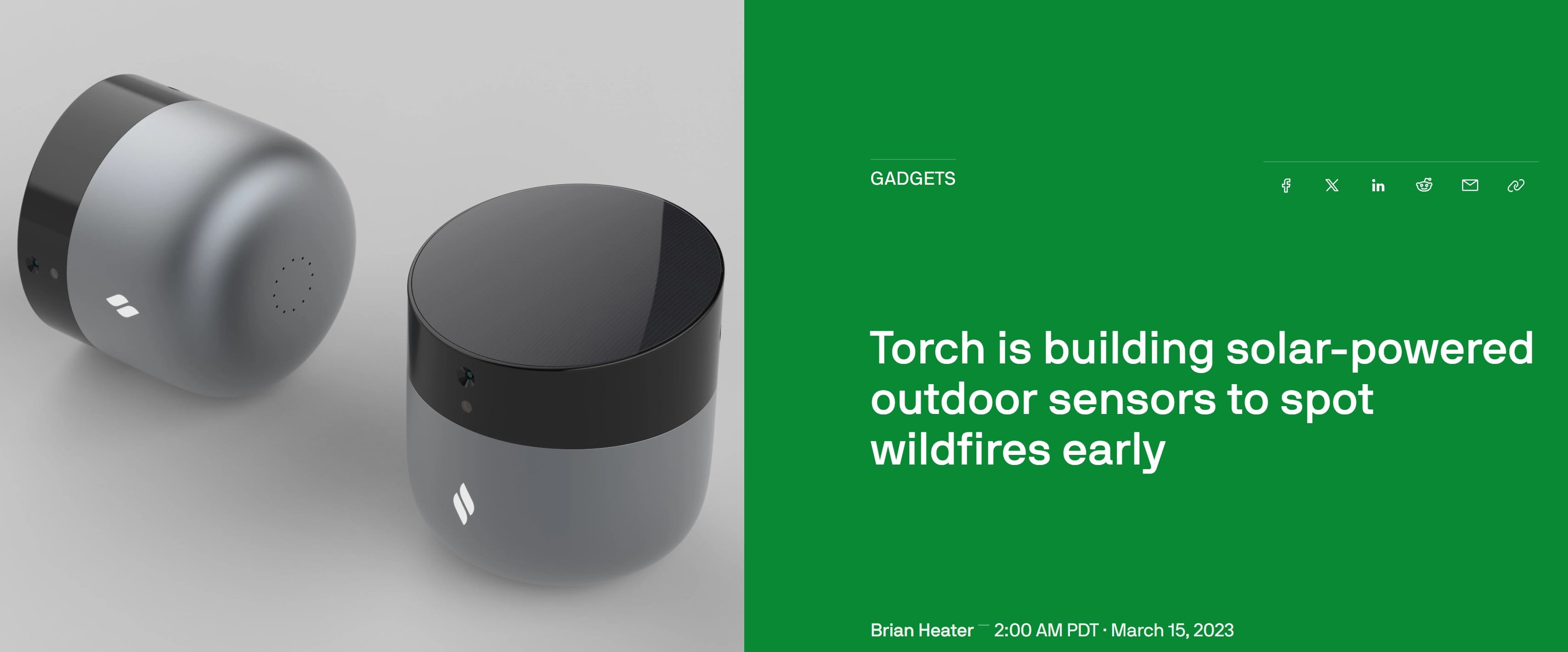 Torch Sensors just announced its ultra-early wildfire detection system via a press release