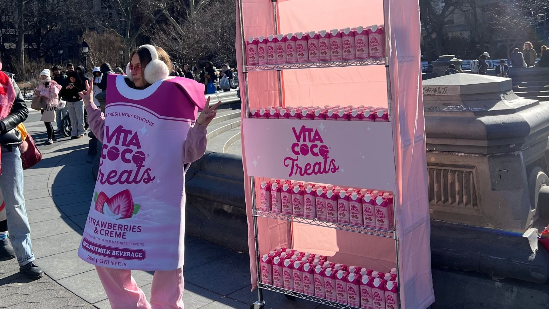 Vita Coco's DIY vending machine in New York's Washington Square Park