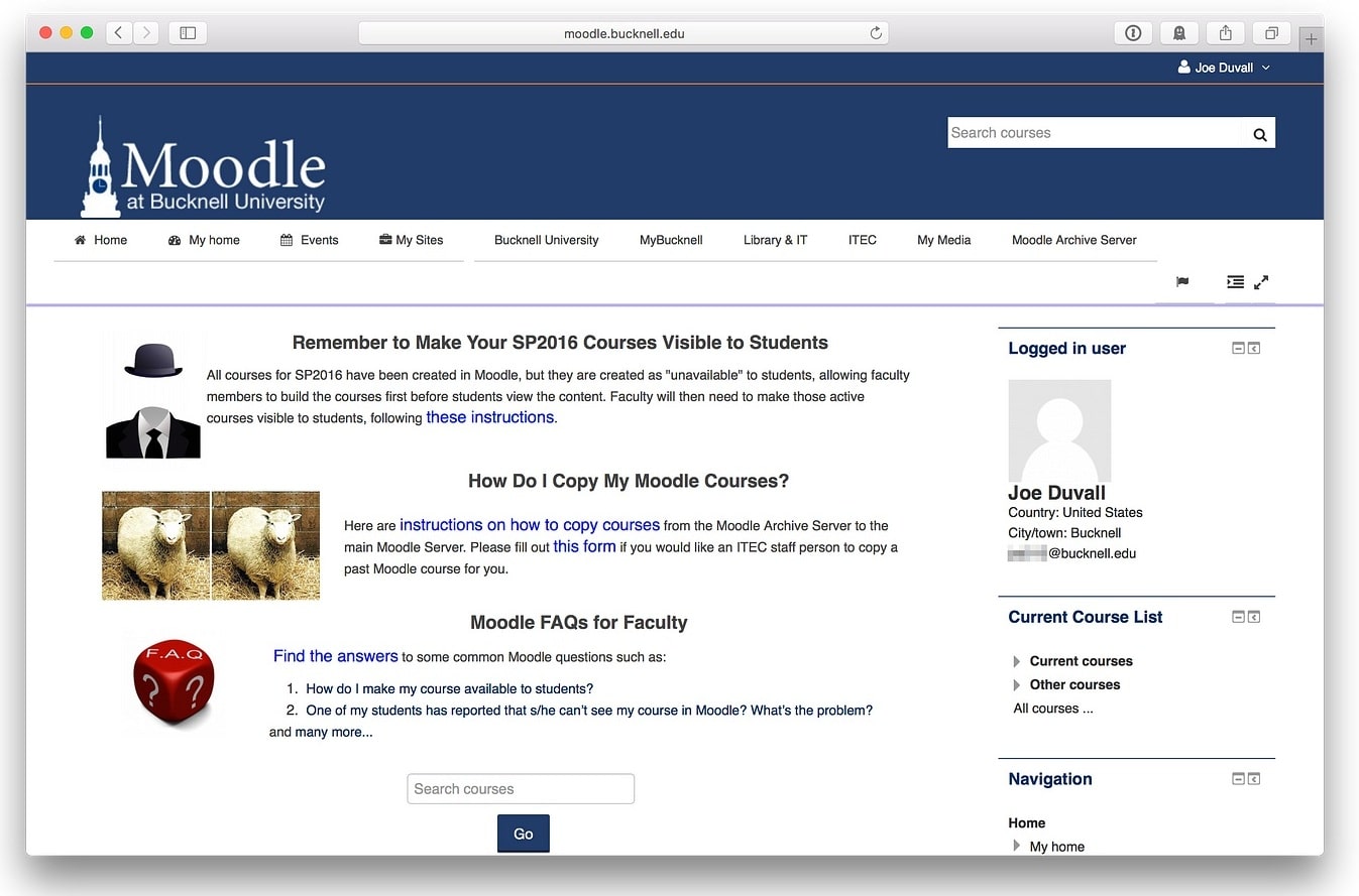 Bad landing page example
