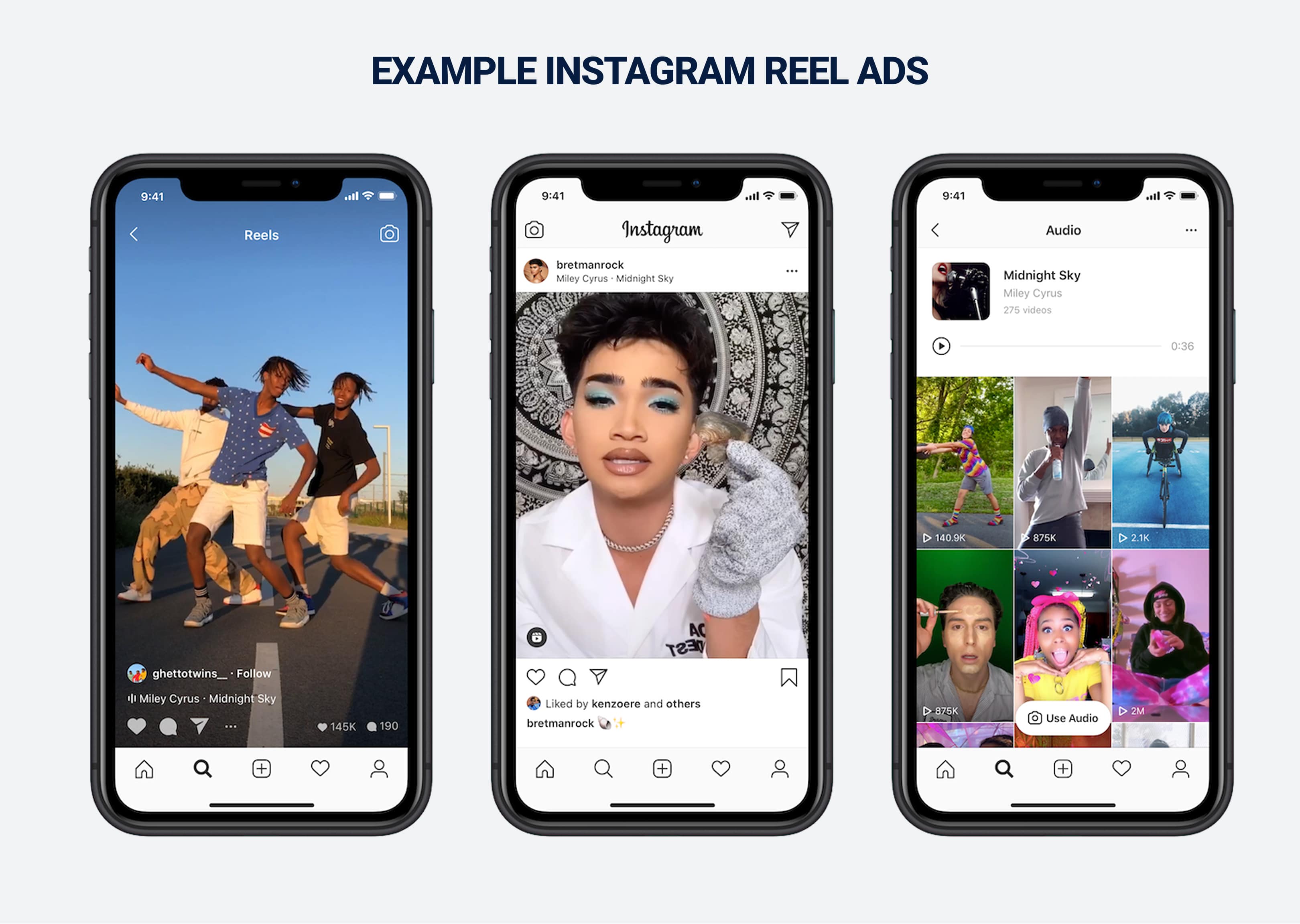 Example Instagram Reel ads