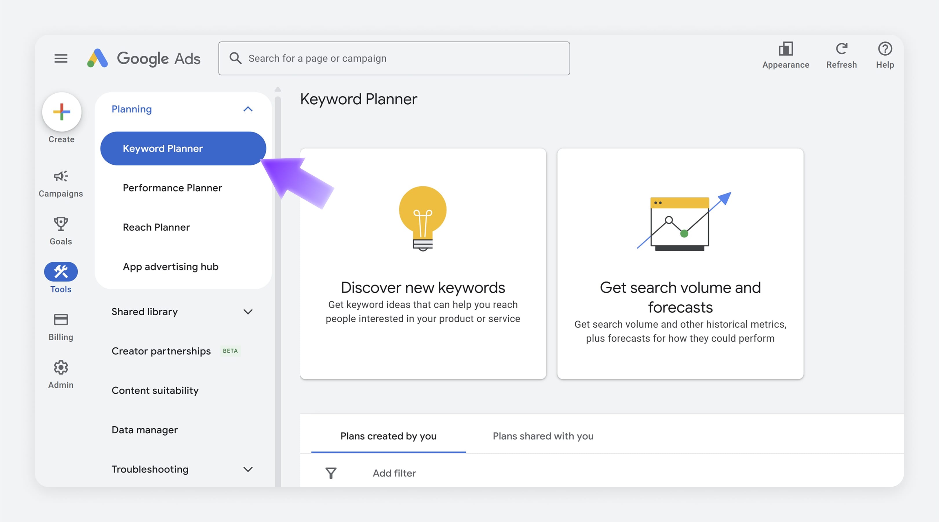 Google Keyword Planner