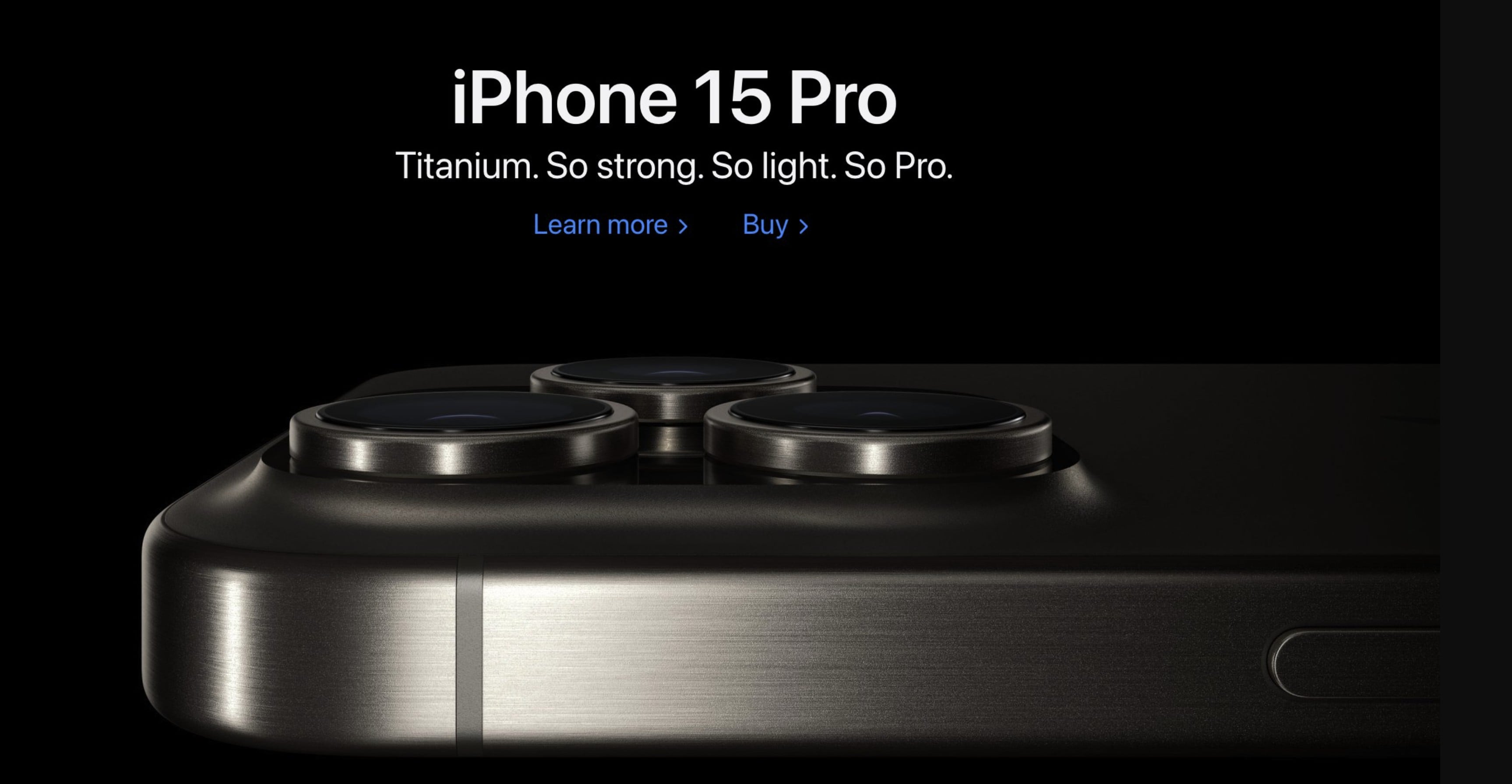 iPhone 15 Pro ad