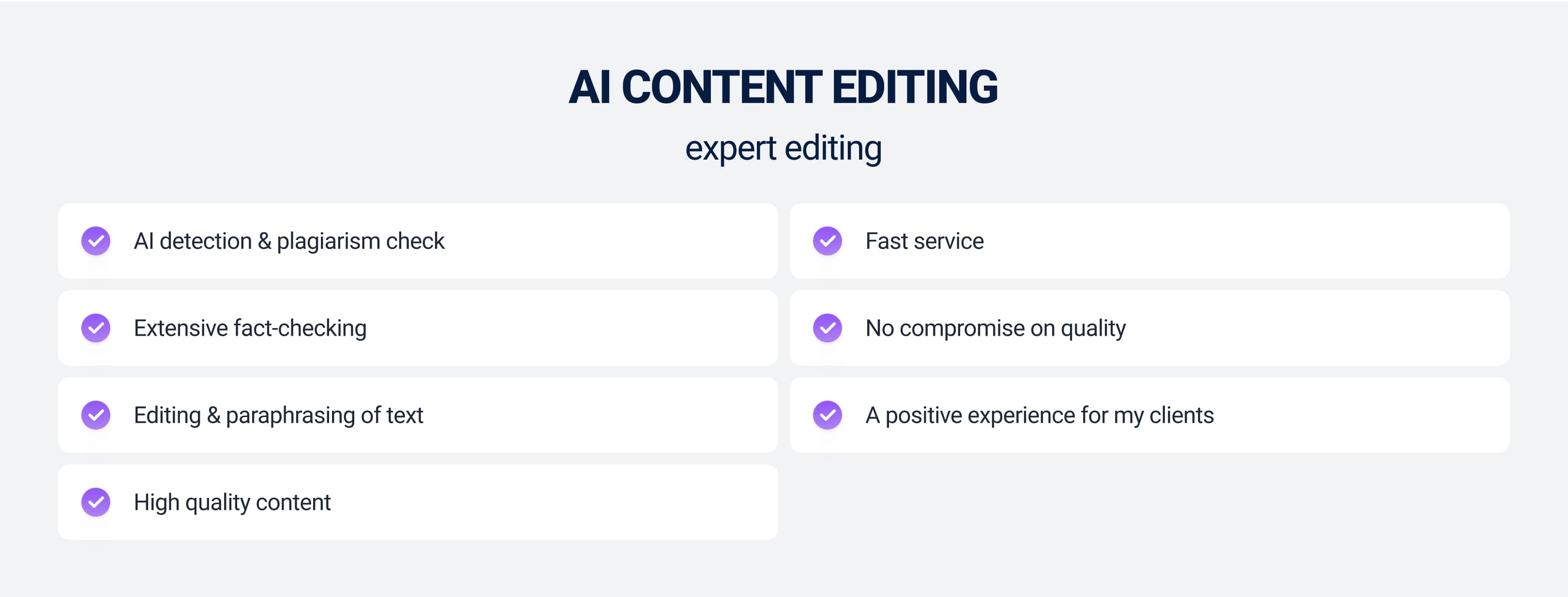 AI content editing