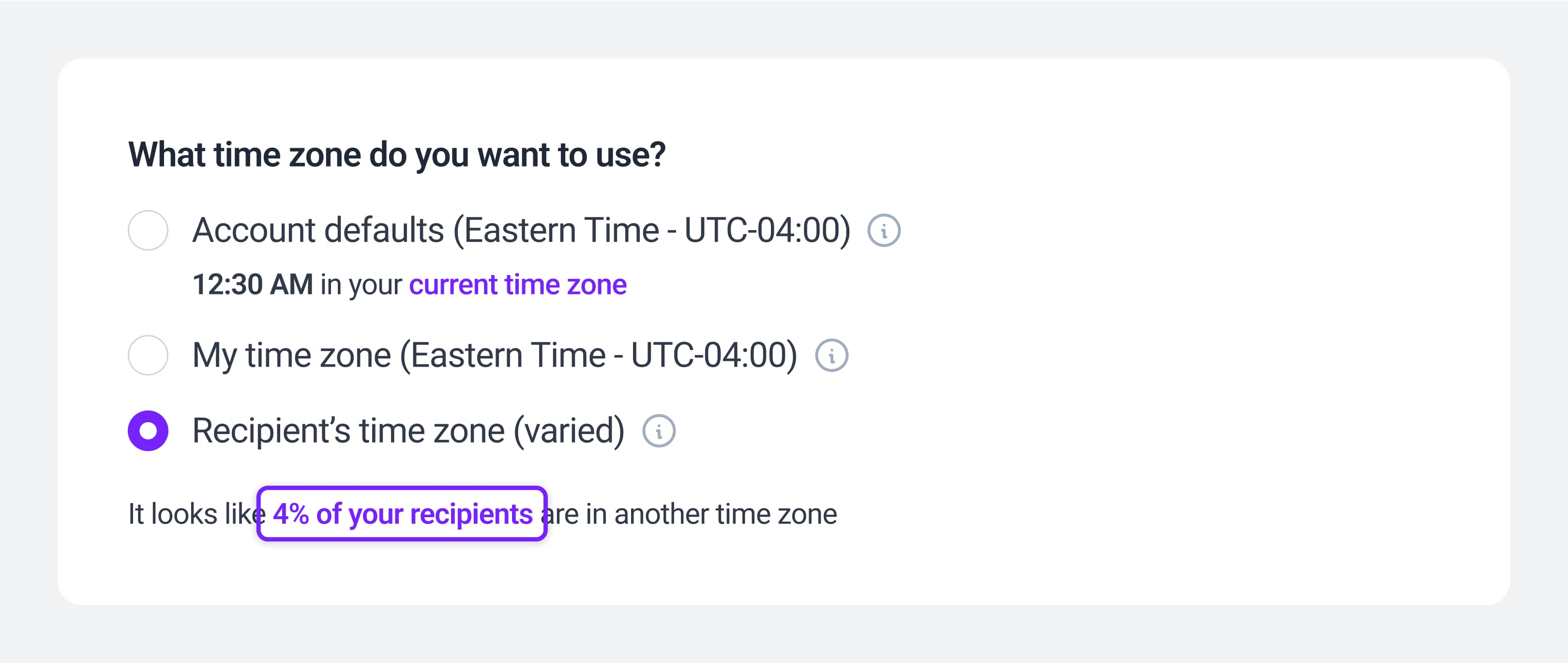 Email marketing timezone