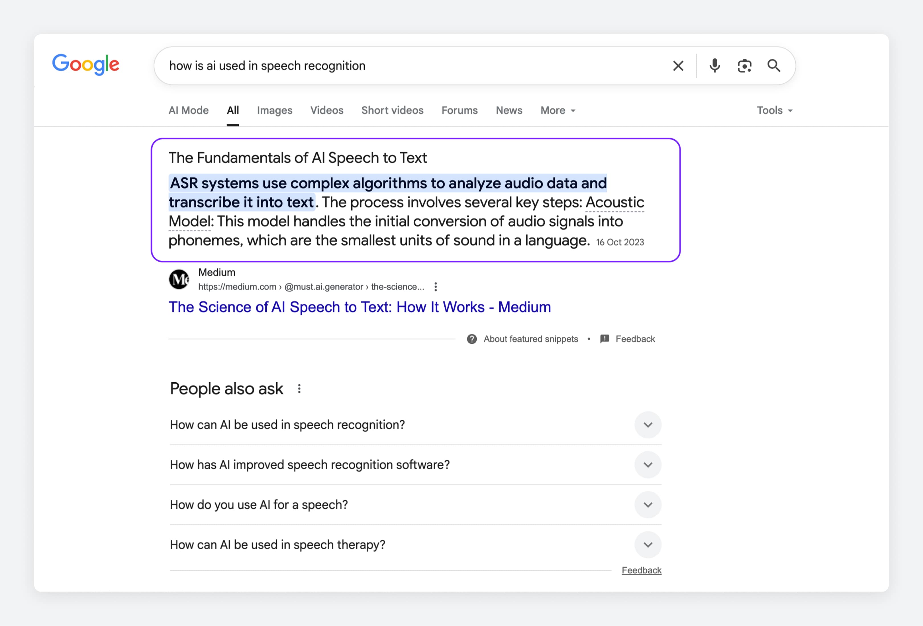 Target Featured Snippets Programmatically
