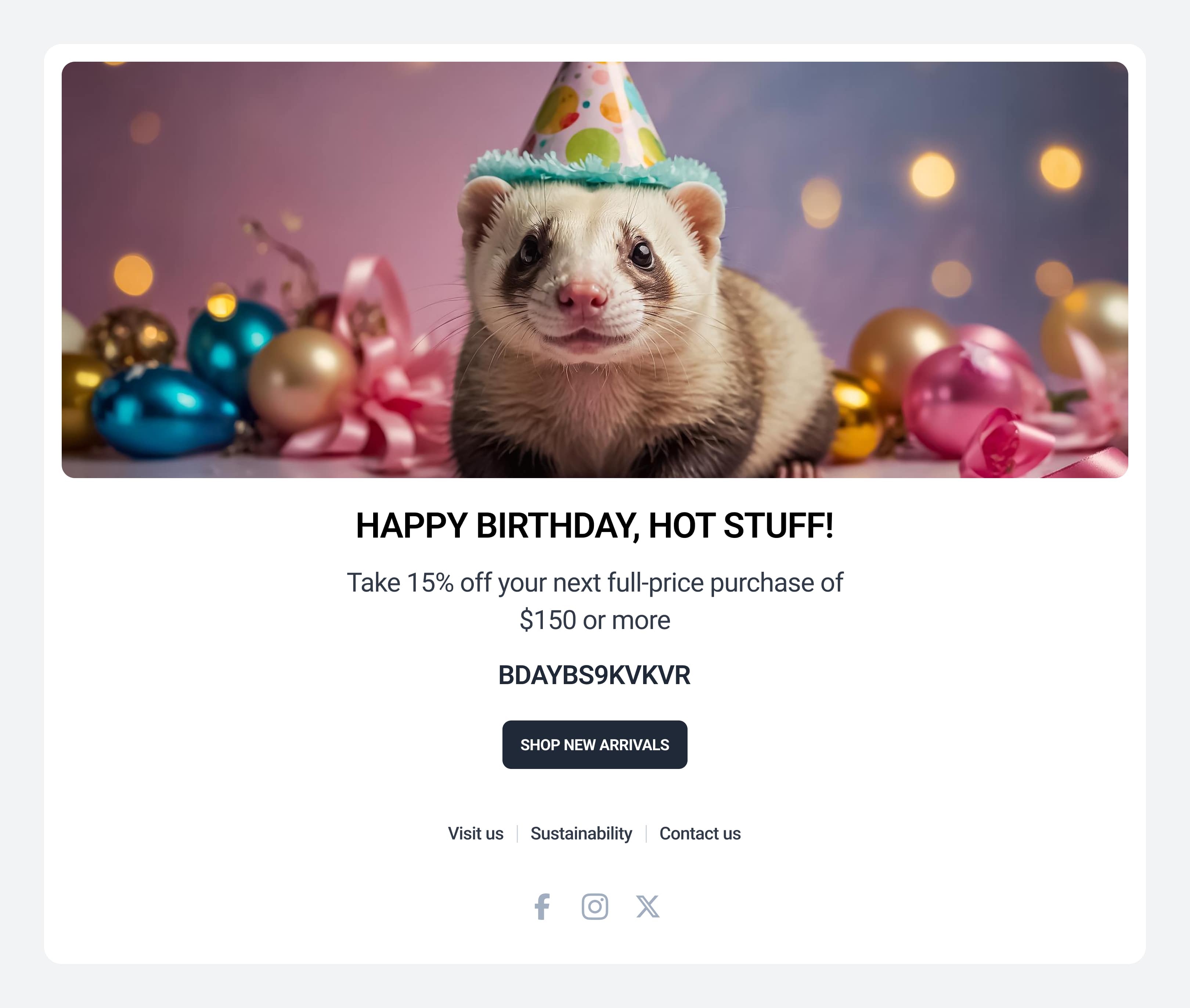 Happy birthday email