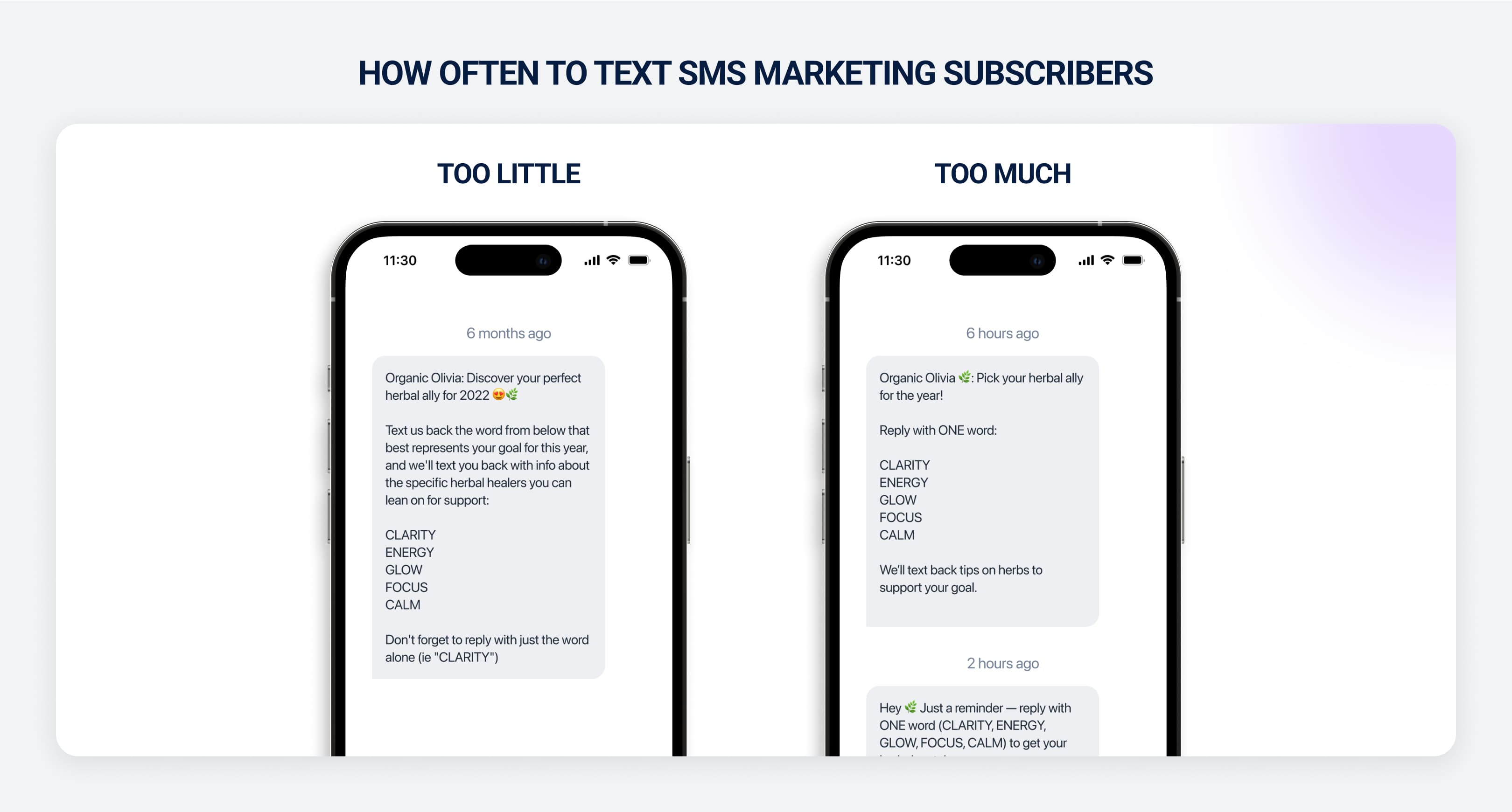 How often to text SMS marketing subscribers