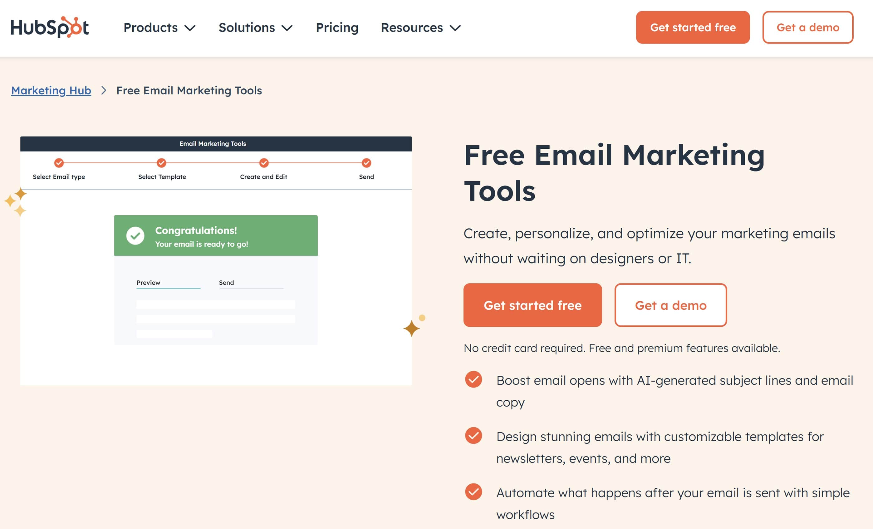 HubSpot email marketing