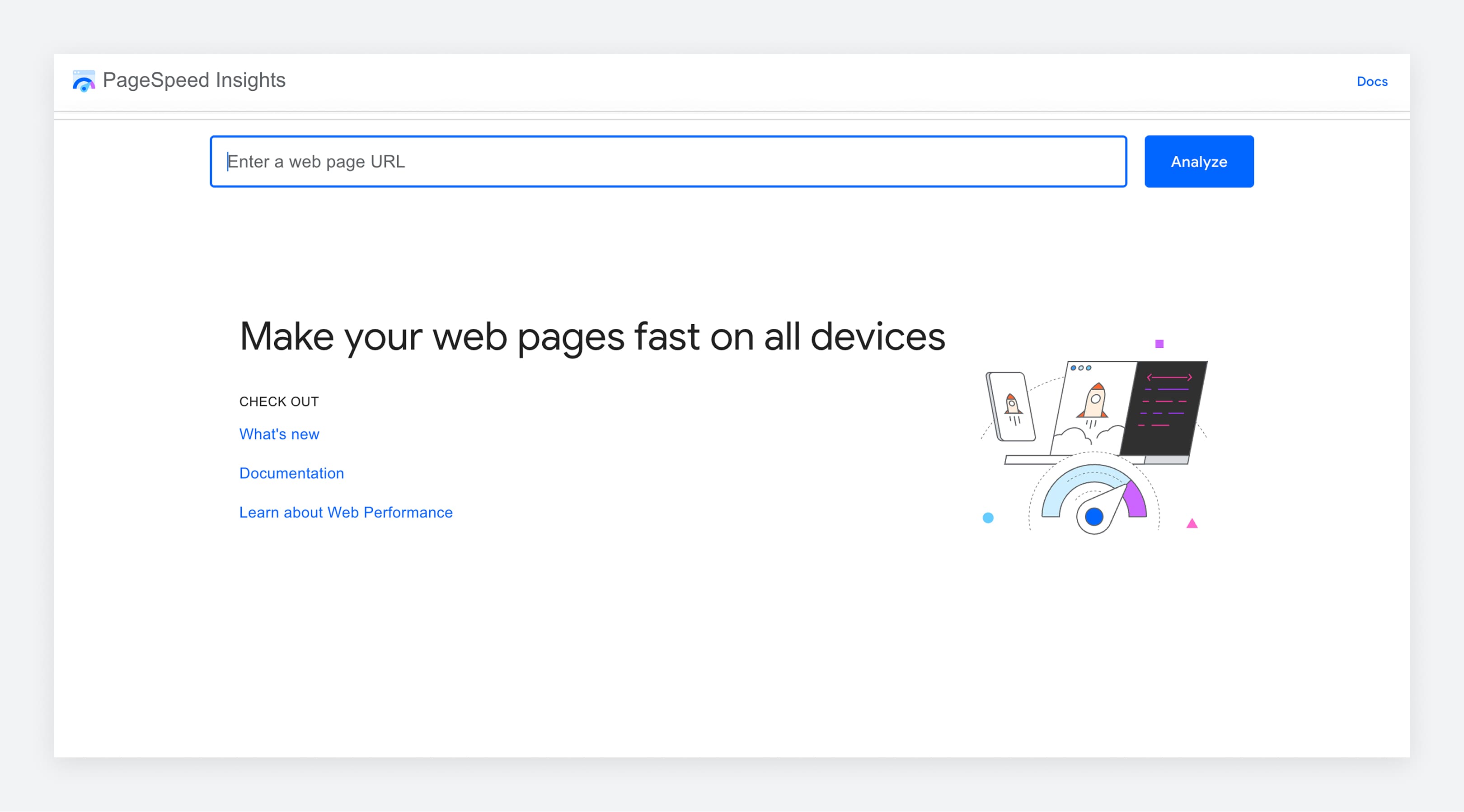 Page speed insights