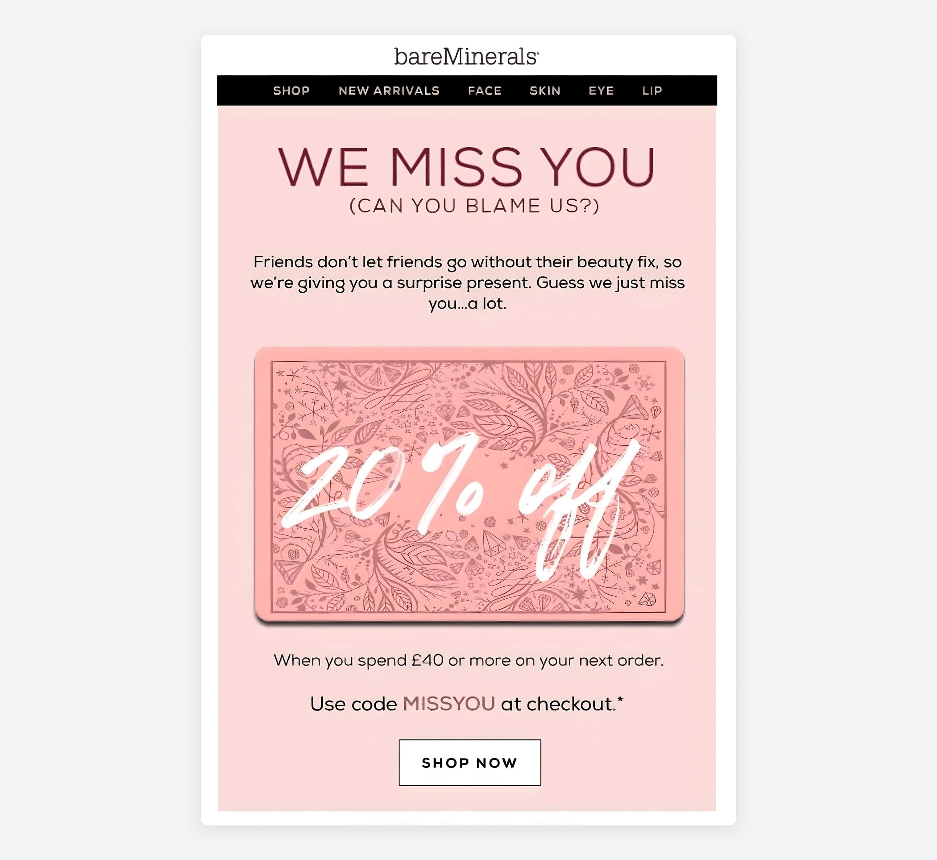 We miss you example email