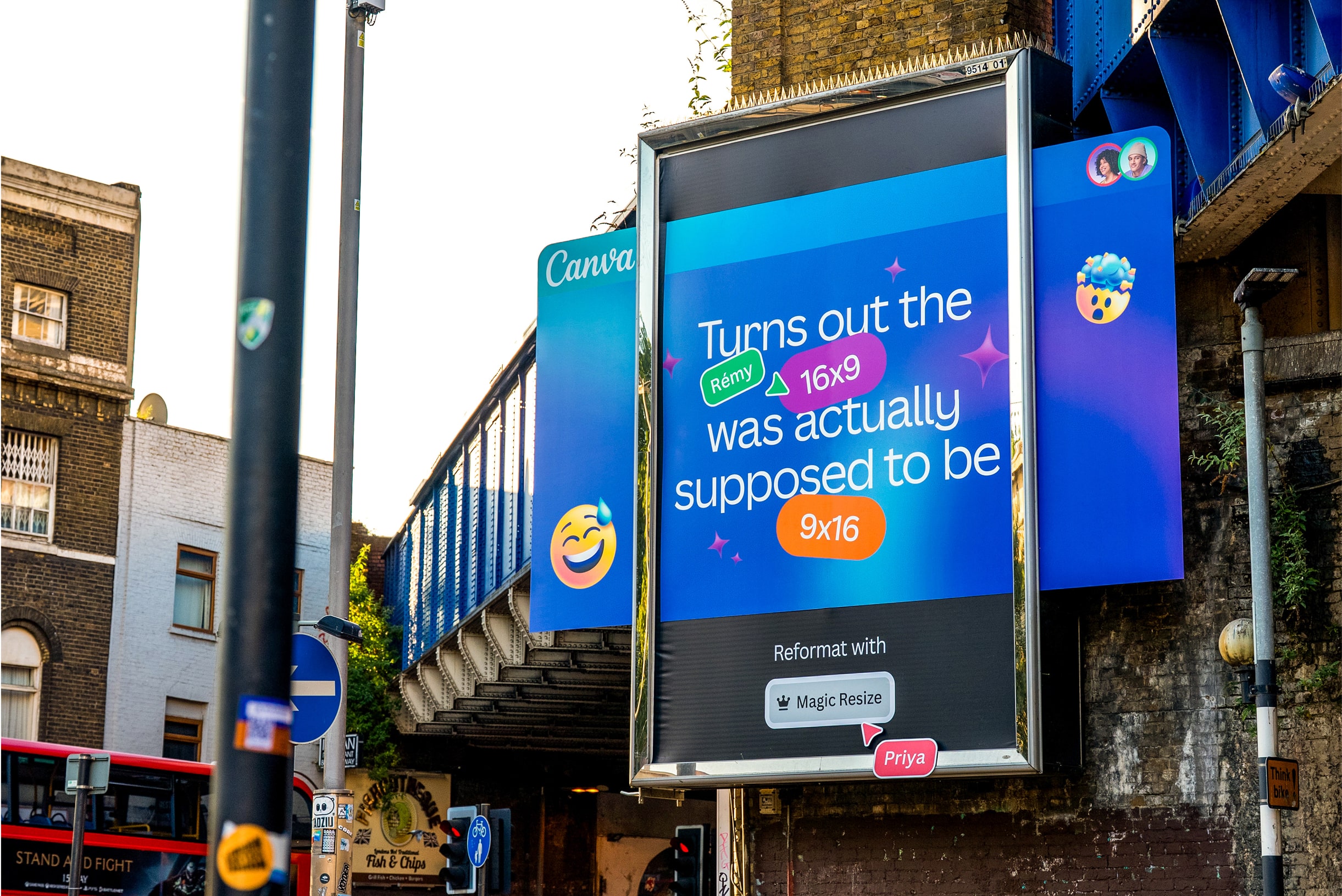 Canva billboard advertising London