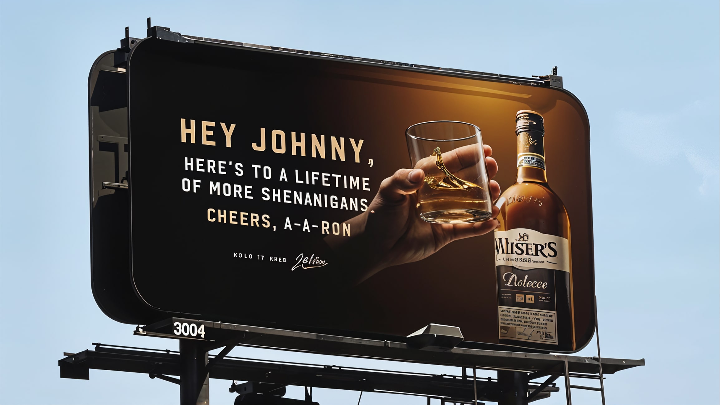 Example of billboard advertising
