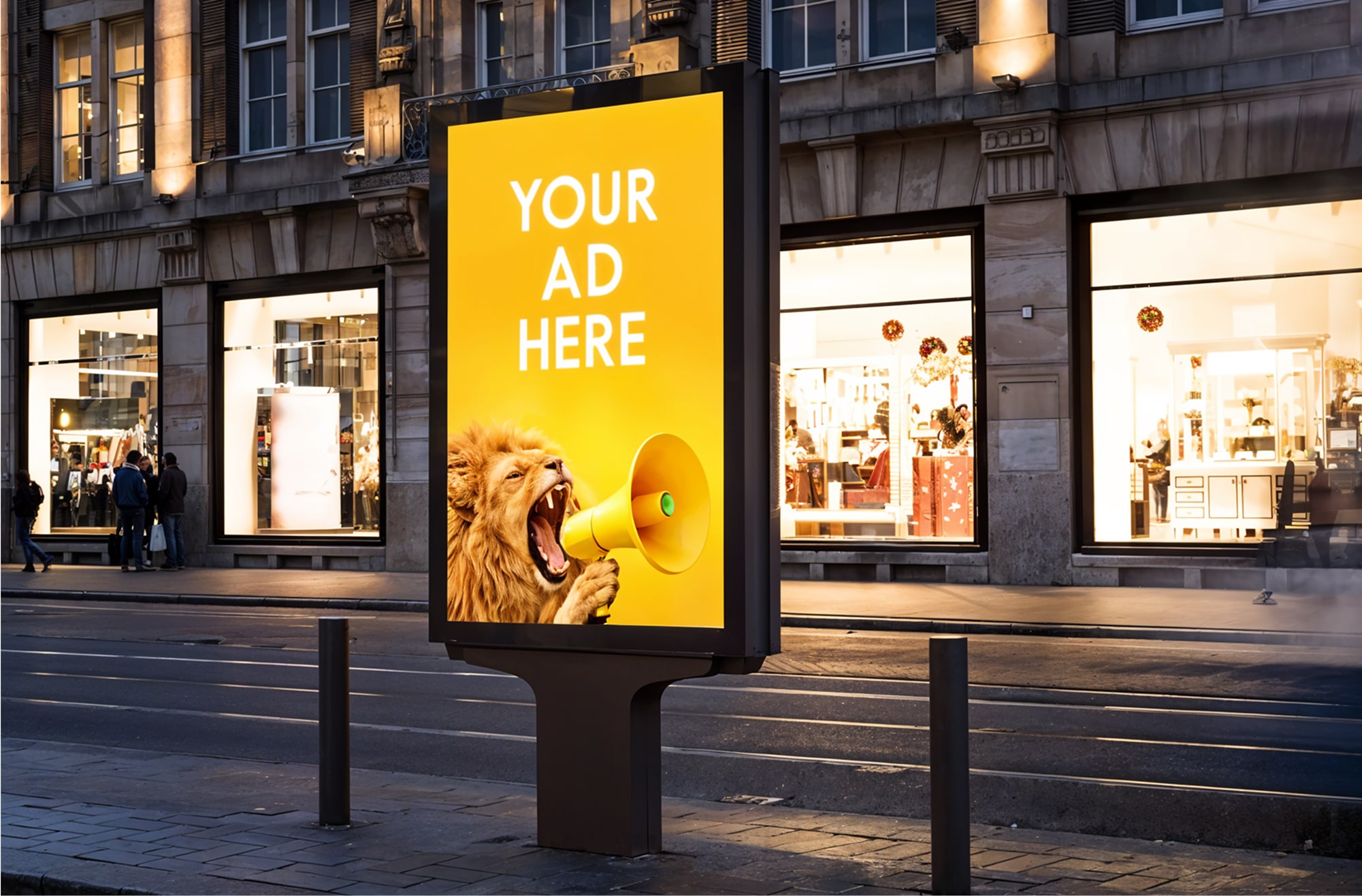 Example of outdoor advertising