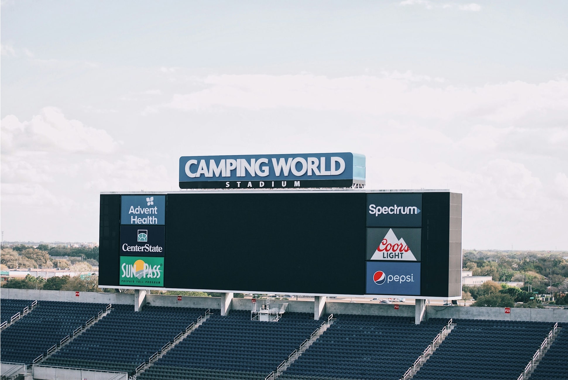 Example sports venue advertising