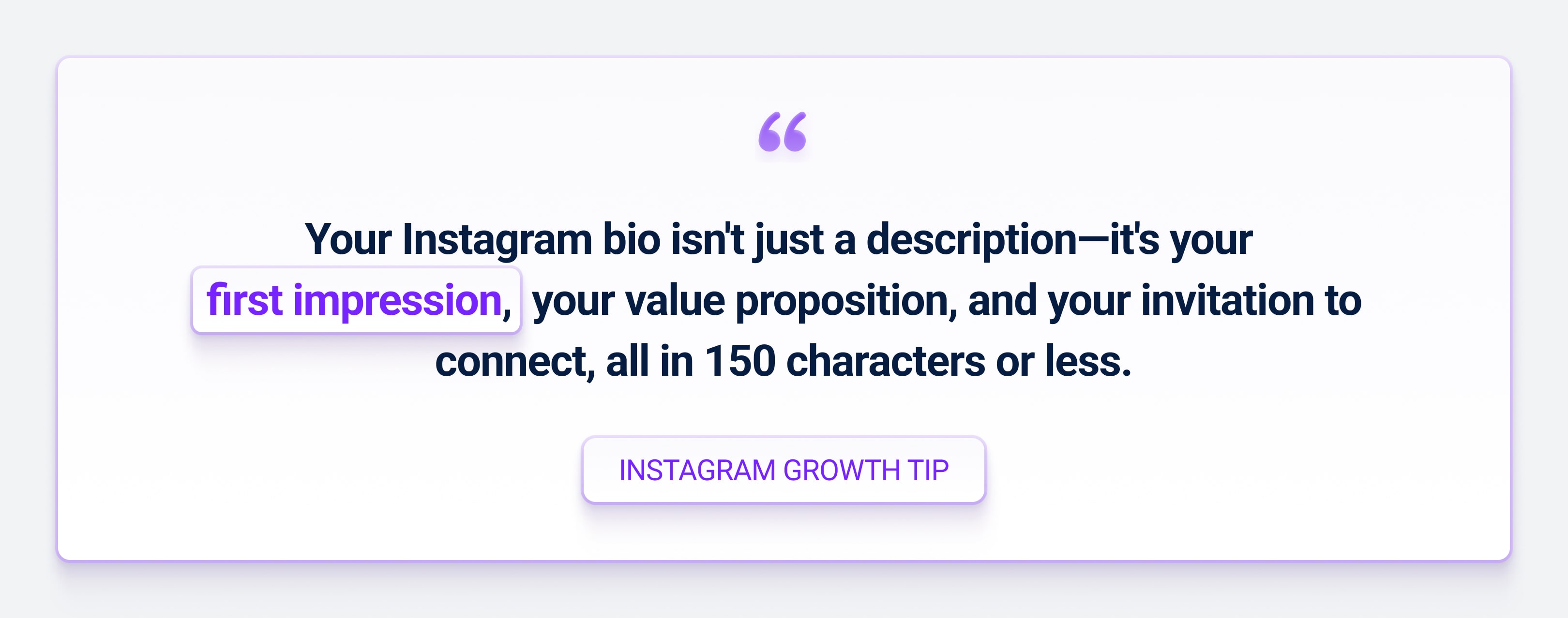 Instagram growth tip