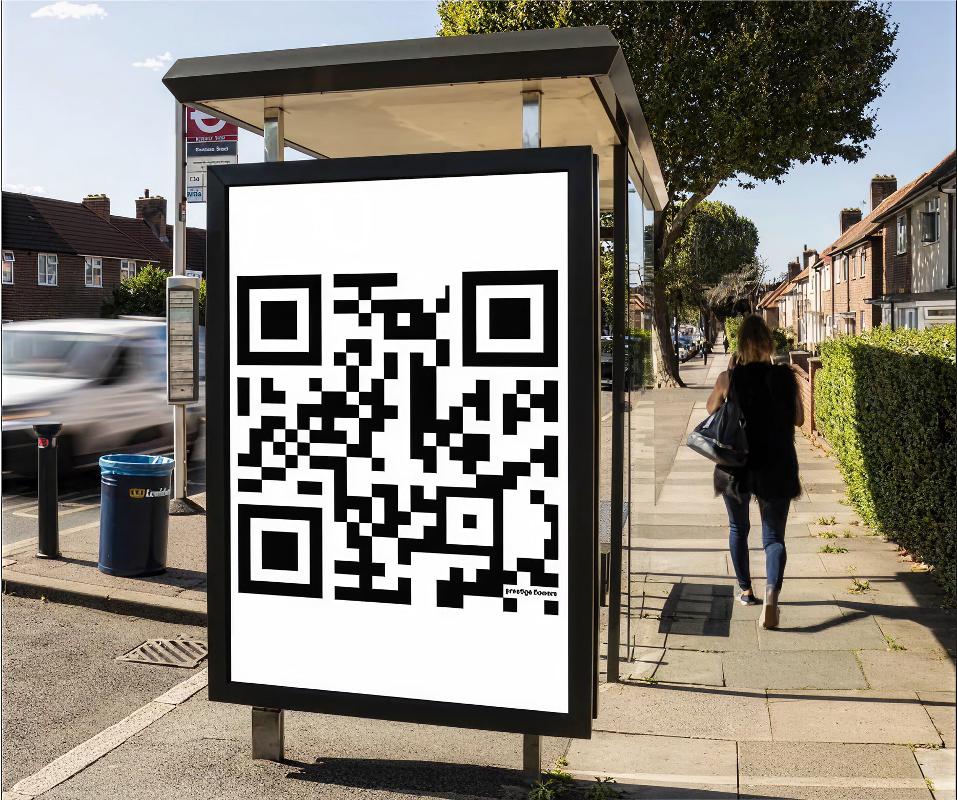 Prestige Flowers (UK) QR code advertising