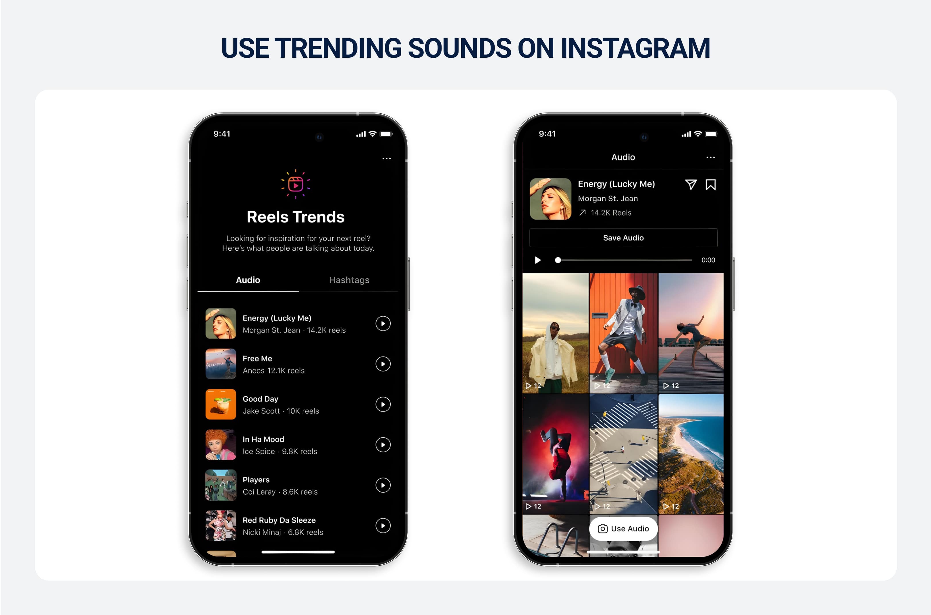 Trending sounds on Instagram